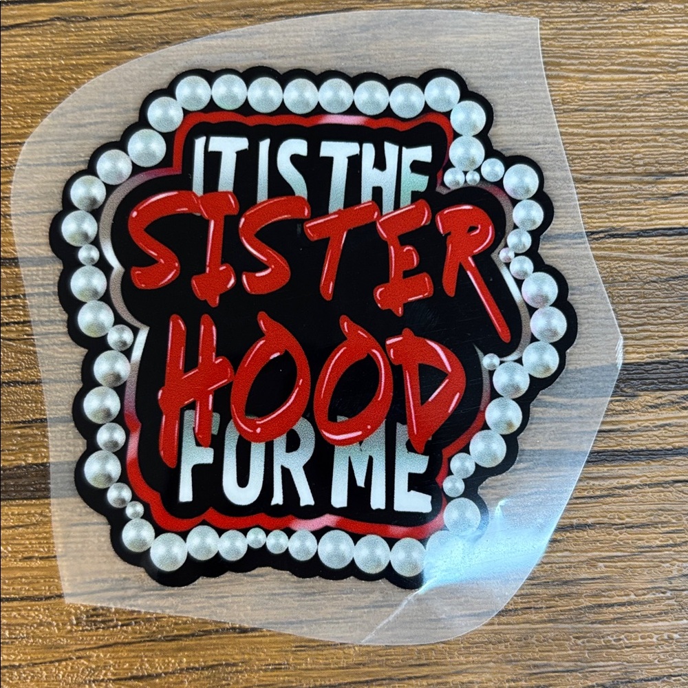 Sisterhood Beaded Iron on Transfer decal
Set of 3